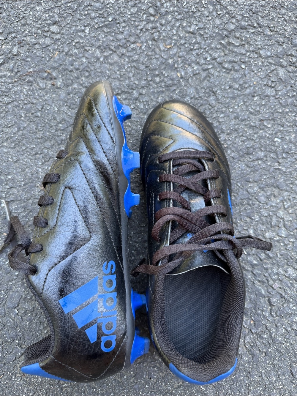 adidas Black and Blue Men's Soccer Cleats